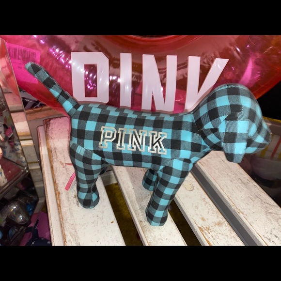 VS PINK Limited Edition Plaid Pups Large 9x13 & regular mini set SUPER HTF!! - Picture 8 of 9